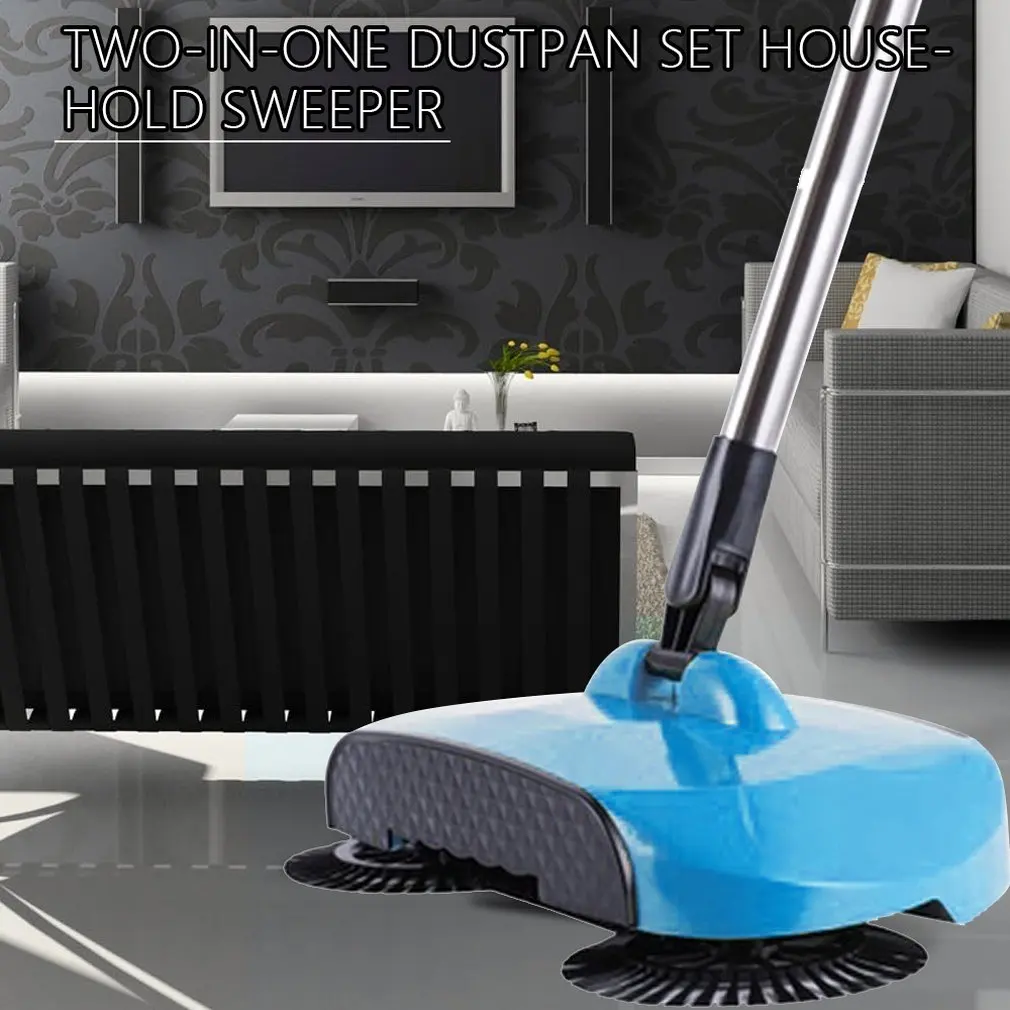 Sweeping Machine Wholesale Hand-pushing Lazy Cleaning Sweeping Two-in-one Broom Set Home Sweeping Machine
