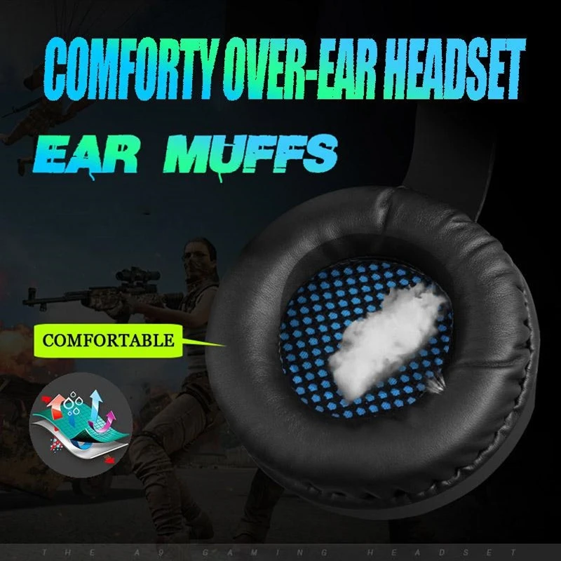 Lobkin Gaming Headset Earphone Wired Gamer Headphone Stereo Sound Headset With USB Mic LED Light For PC Gamer PS4 Laptop r20