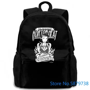 

Authentic REVEREND HORTON HEAT Band Grill Steak Logo M L X NEW Harajuku women men backpack laptop travel school adult