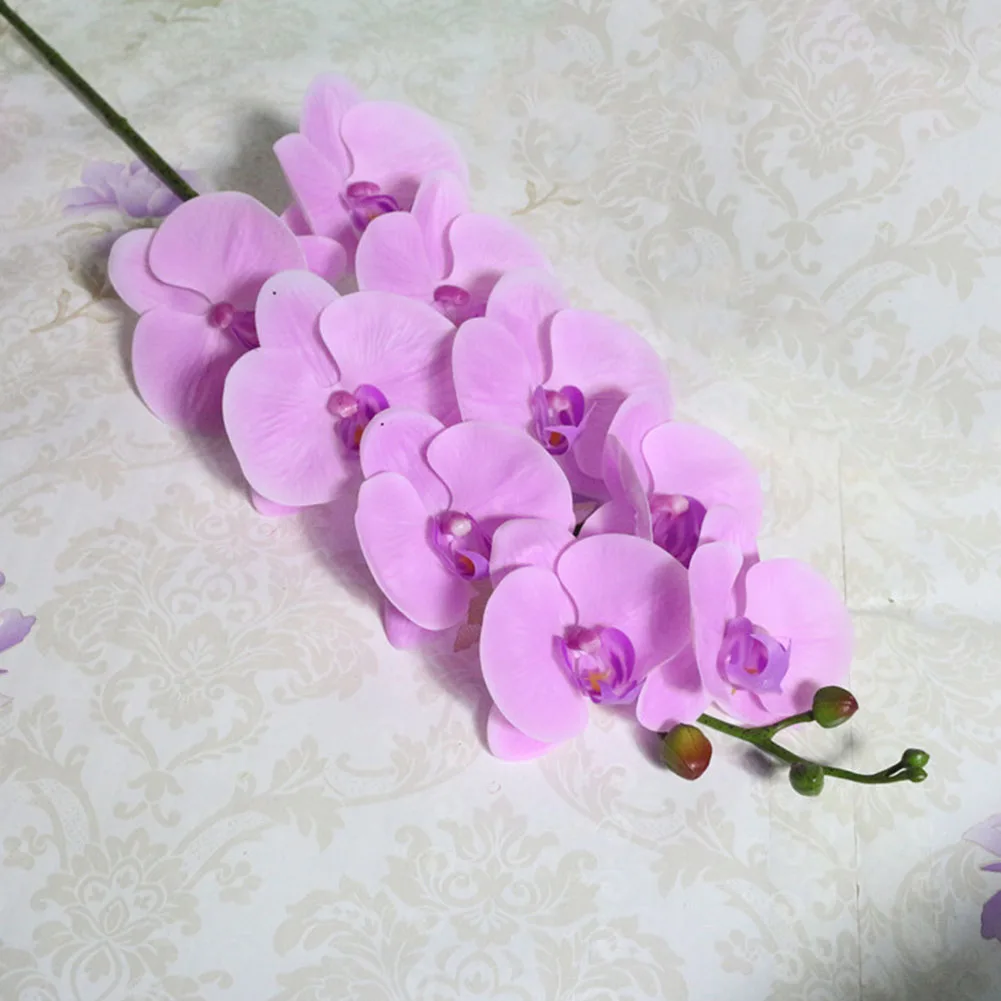 Phalaenopsis искусственная Орхидея искусственное растение красивые 9 цветов ремесло подарок вечерние поставки садовые украшения Свадебный дом