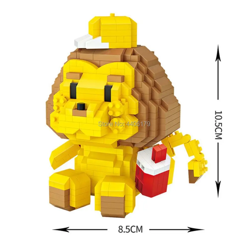 

hot LegoINGlys creators calssic animals cartoon image leoncino mini micro diamond building block model nano bricks toys for gift