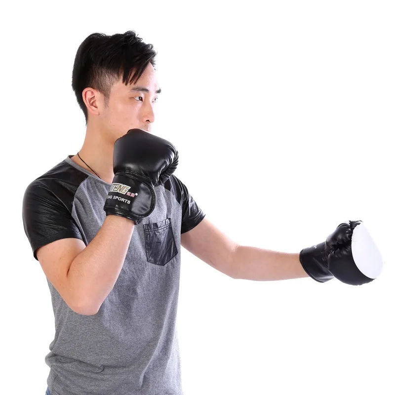 Перчатки для кикбоксинга мужчин женщин ПУ каратэ Муай Тай Guantes De Boxeo Free Fight MMA Sanda