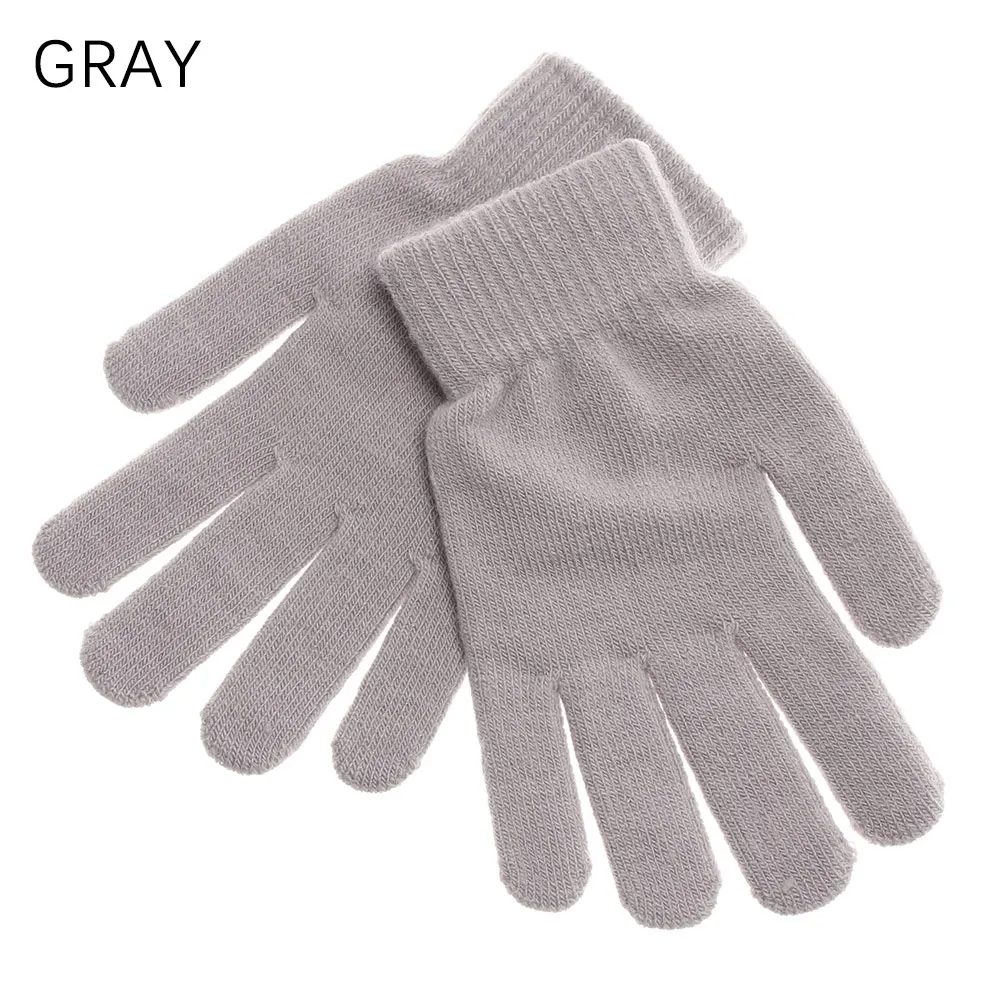 gray 3 1 пара, мужские утолщенные вязаные перчатки для экрана телефона, мужские зимние осенние теплые шерстяные кашемировые однотонные перчатки, мужские перчатки, деловые перчатки - Цвет: gray 3