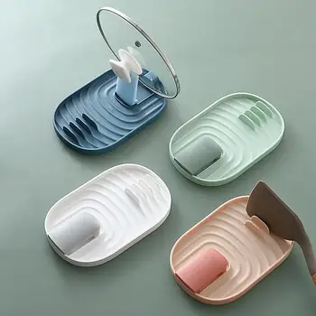 

Kitchen Gadgets Spatula Lid Cover Rack Household Cooking Dish Spatula Mat Kitchen Storage Rack Utensil Organizer Kitchen Partner