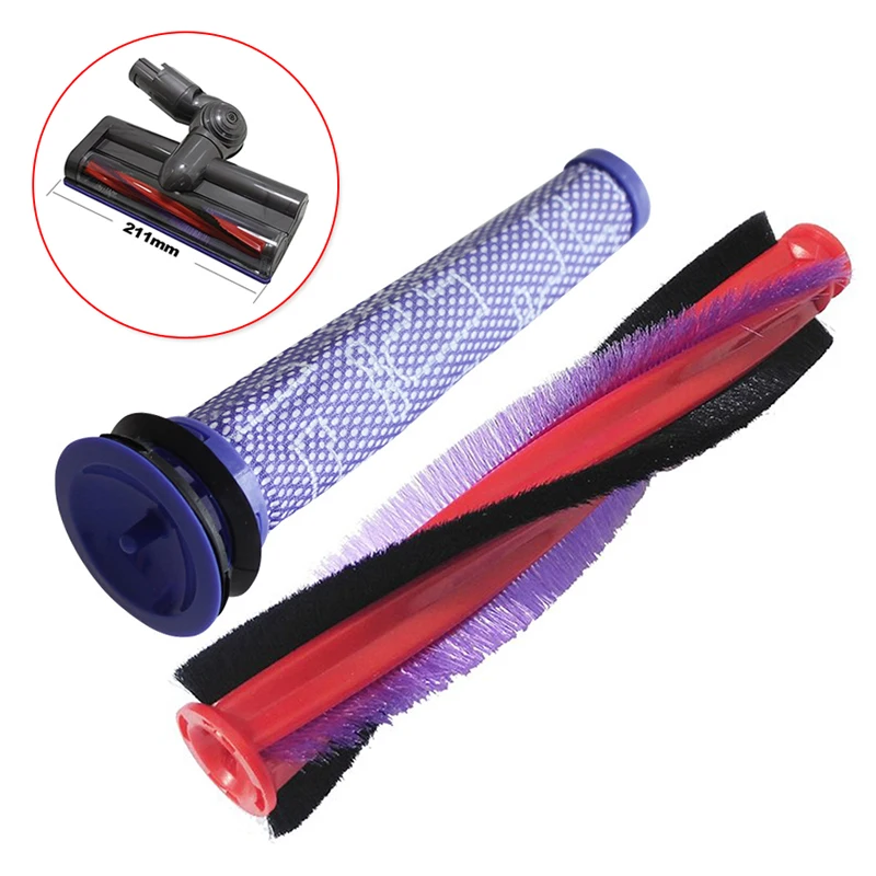 

1xMain Brush+1xFilter For Dyson DC59 DC62 SV03 SV073 V6 Vacuum Cleaner Parts Kit New Arrival Hot Selling