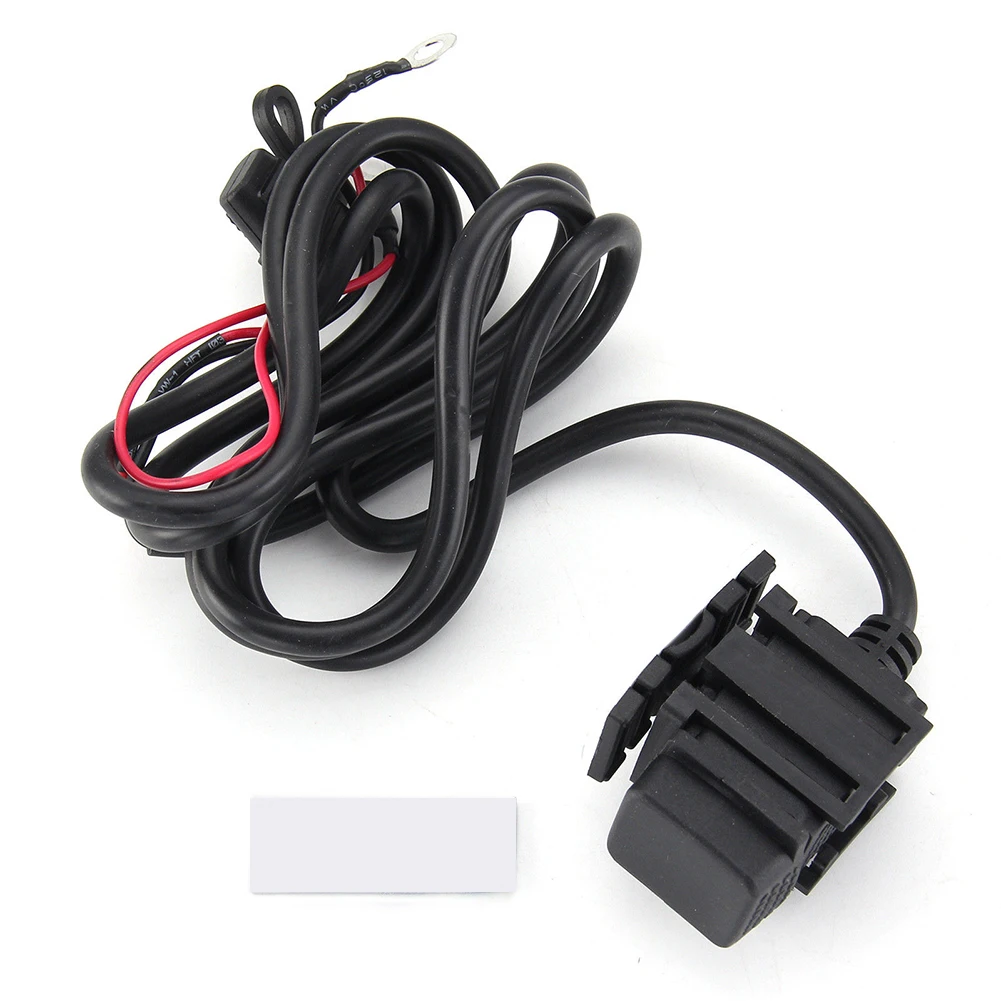 

GPS Power Adapter Waterproof Stable USB Anti-Corrosion Multiuse Motorbike Dual Port Outlet Motorcycle Charger Rotatable Bar