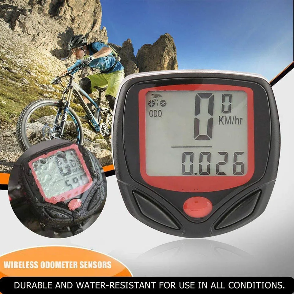 LCD Digital Bicycle Computer Bike Cycle Display Speedometer Odometer Waterproof 