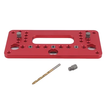 

Newly Handle Punching Positioner Aluminum Wood Plank Punch Locator Drill Bit Hole Puncher Woodworking Tools
