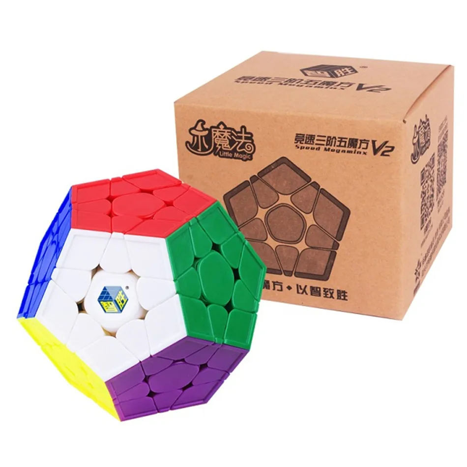 YuxinКубик Рубика Юйсинь Little Magic V2 Megaminxeds Cube 3x3 Megaminx Скорость Магические Кубики