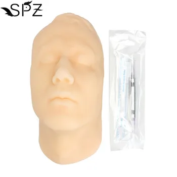 

Surgical Beauty Practice Kit Silicone Head Facial Injection Teaching Model For Permanent Makeup Tattoo Skin Suture PlasticSurgey