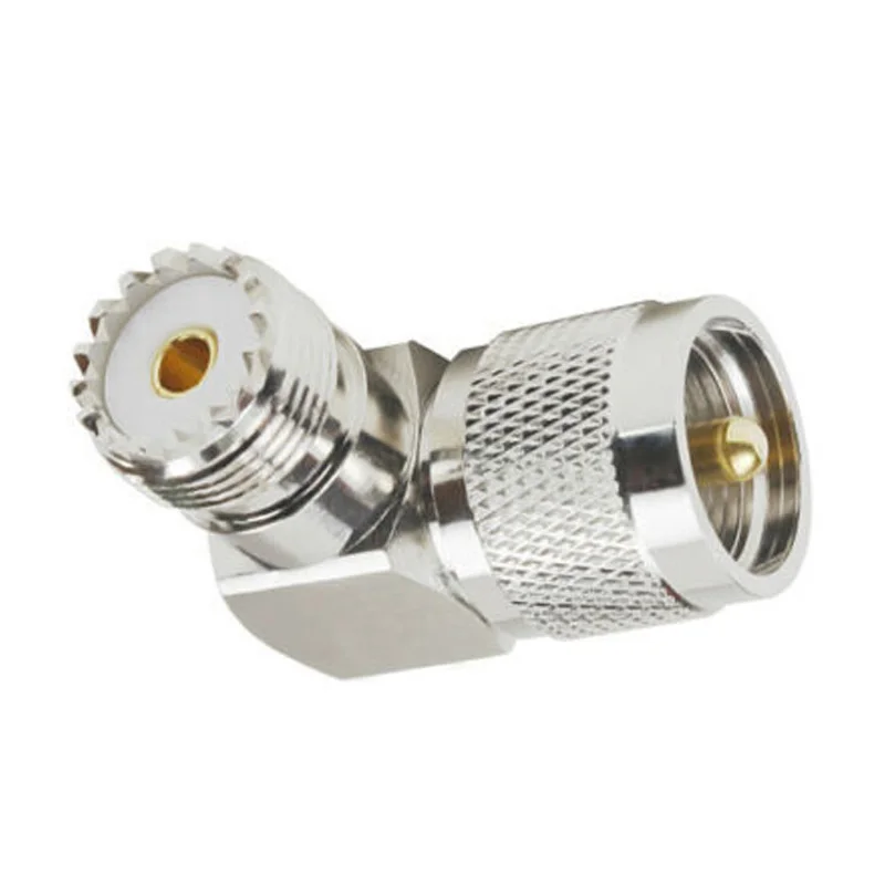 UHF SO-239 мама к UHF PL-259 папа под прямым углом 90 градусов RF разъем a dapter разъем a: UHF штекер PL259