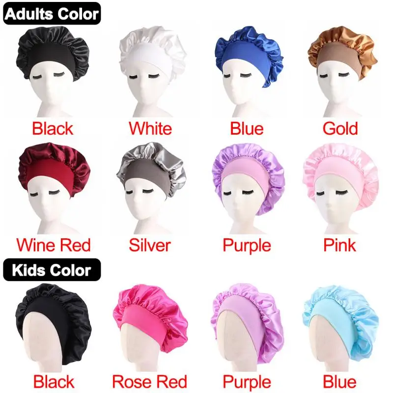 Женский салонный однотонный колпак для сна ночная шапочка душа унисекс ванны