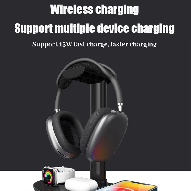 4in1 Headphones Stand for Airpods Max Detachable Headset Holder