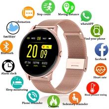 LIGE 2020 Fashion Smart Watch Ladies Heart Rate Blood Pressure Multifunctional Sport Watch Men Woman Waterproof Smartwatch Women