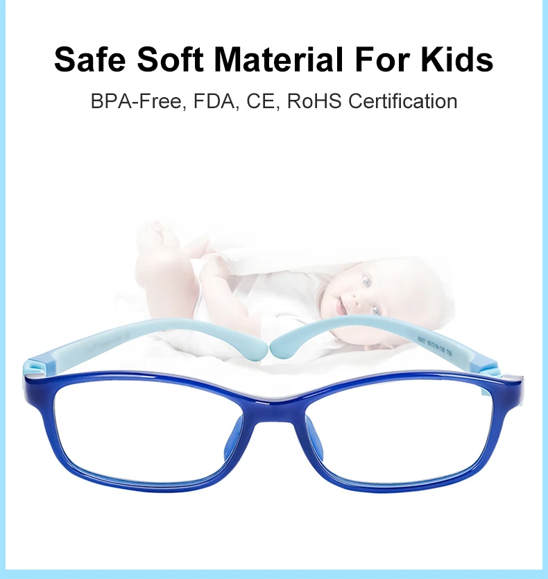 Cyxus анти-синий светильник очки для детей компьютерные очки Гибкая Рамка BPA-Free силиконовая носовая фиксирующая Накладка для мальчиков/девочек в возрасте от 3 до 12-6007