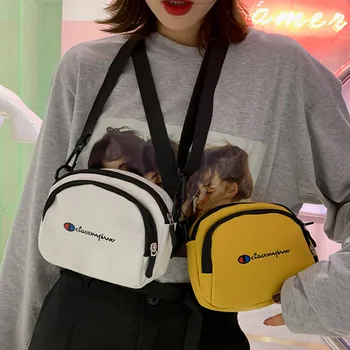 

2020 new fashion messenger bag female small canvas bag ladies shoulder bag messenger bag ins canvas bag female