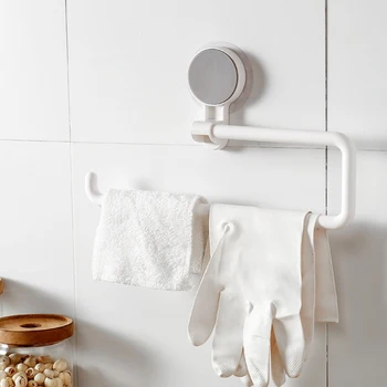 

Multi-function Bathroom Towel Paper Roll Rack Vacuum Suction Cup Kitchen Bathroom Holder JDH99