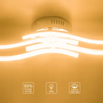 

Indoor Modern LED Ceiling Light Lamp Living Room Lighting Fixture Bedroom Kitchen Surface Mount Ceiling Lights