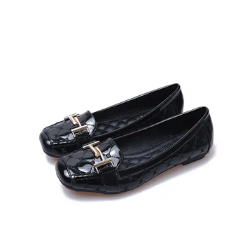 

2020 Spring New Model Shoes Buckle Shoes Female Side Scoop Bootie L Flats Moccasin-Gommino Women Fashion