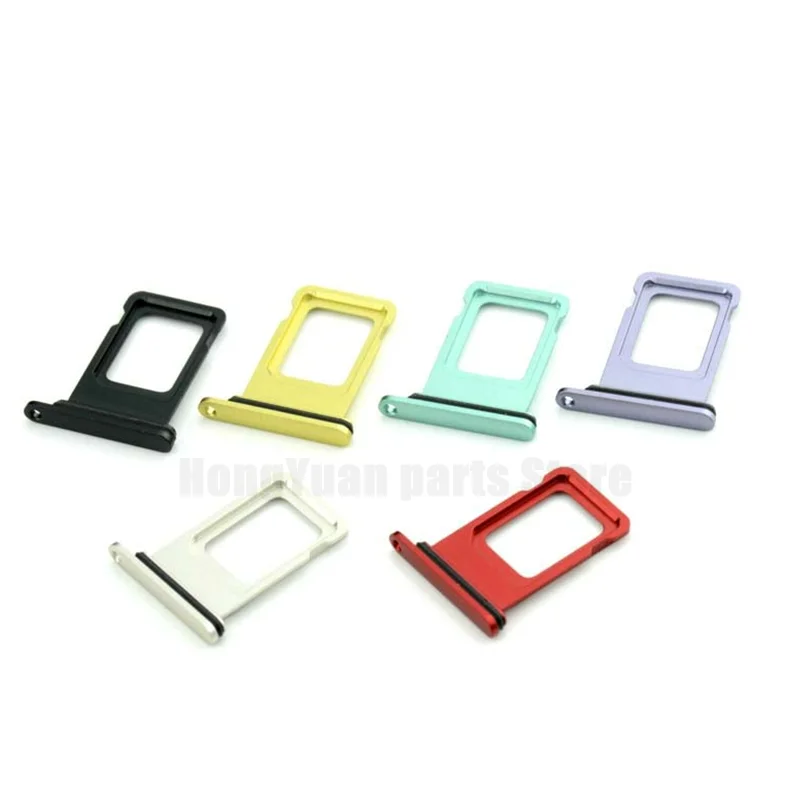 100pcs/lot Dual & Single SIM Card Tray Holder Slot Replacement For iPhone 11 11pro 11Pro Max SIM Card Card Holder Adapter Socket