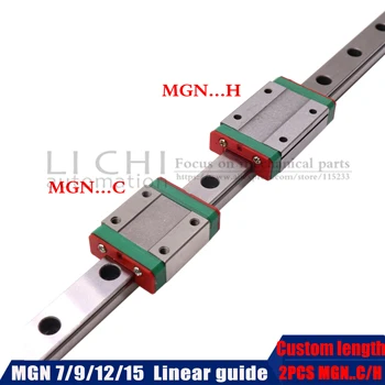 

1PCS linear guide 150mm 300mm 400mm with 2pcs MGN slider MGN7C 7H MGN12C MGN12H MGN15C MGN15H