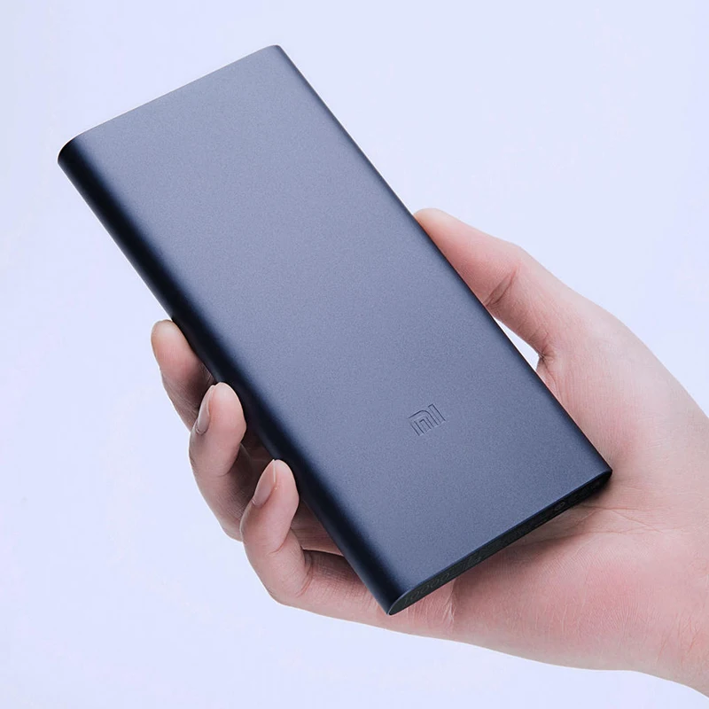 Xiaomi 2i Быстрая Зарядка power Bank 10000 мАч супер тонкая батарея банк двойной USB выход 18 Вт Быстрая Зарядка power Bank для смартфона