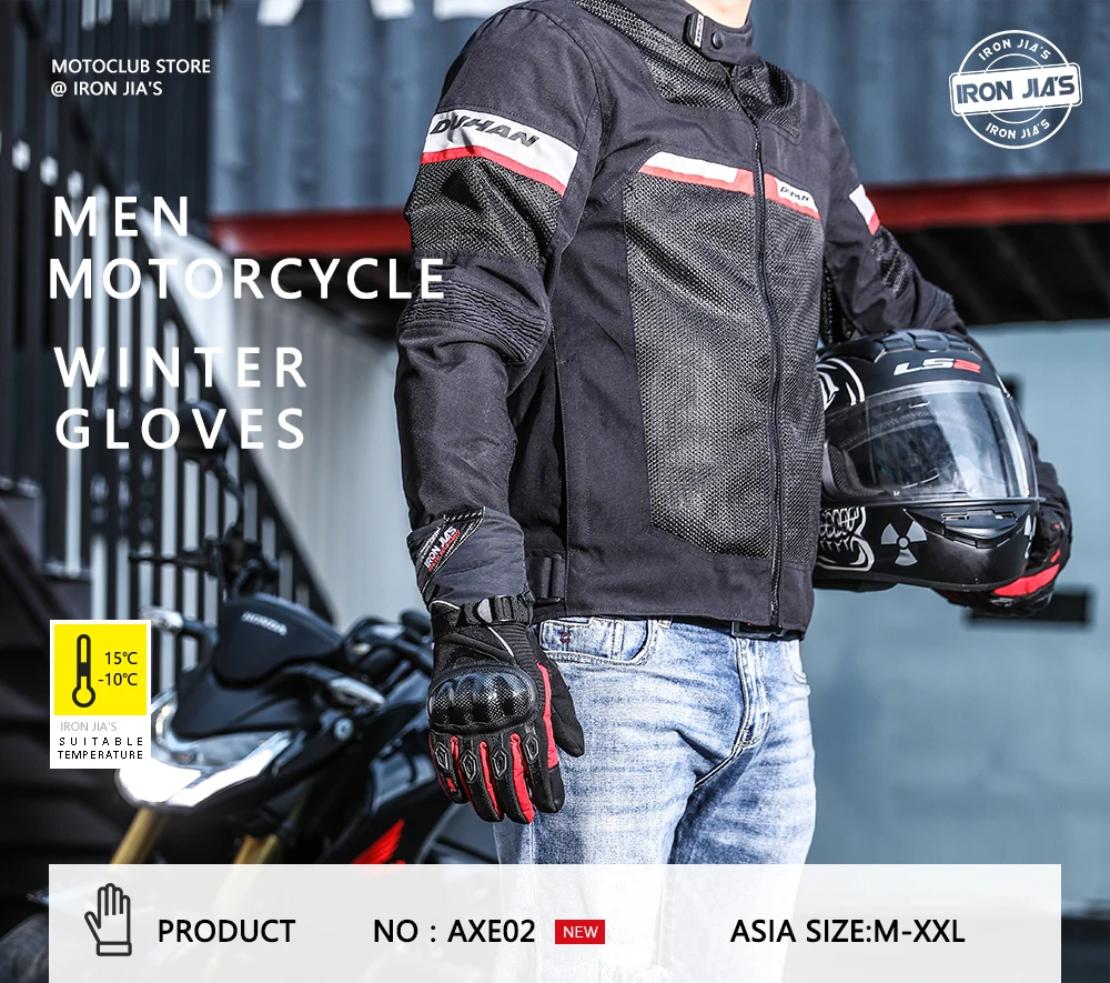 Мотоциклетные перчатки, зимние, теплые,, водонепроницаемые, ветрозащитные, углеродное волокно, защитное снаряжение, сенсорный экран, мотоциклетные перчатки для мотокросса