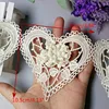 10pcs Cotton Heart Flower Lace Trim Embroidered Lace Ribbon Handmade Wedding Dress Sewing Supplies Craft Gray White Gold Pink ► Photo 2/2