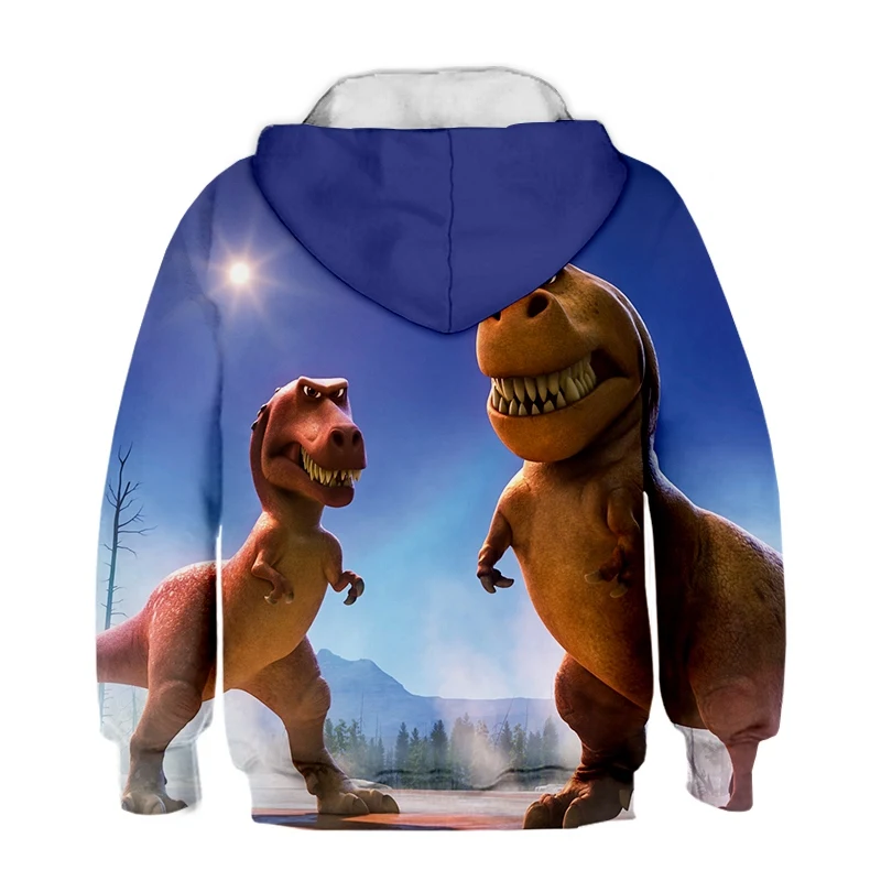 Autumn Dinosaur Baby Girls Boys Hoodies New 3D Long Sleeve Hooded Coat Pullover Clothes Kids Hoodies Sweatshirts