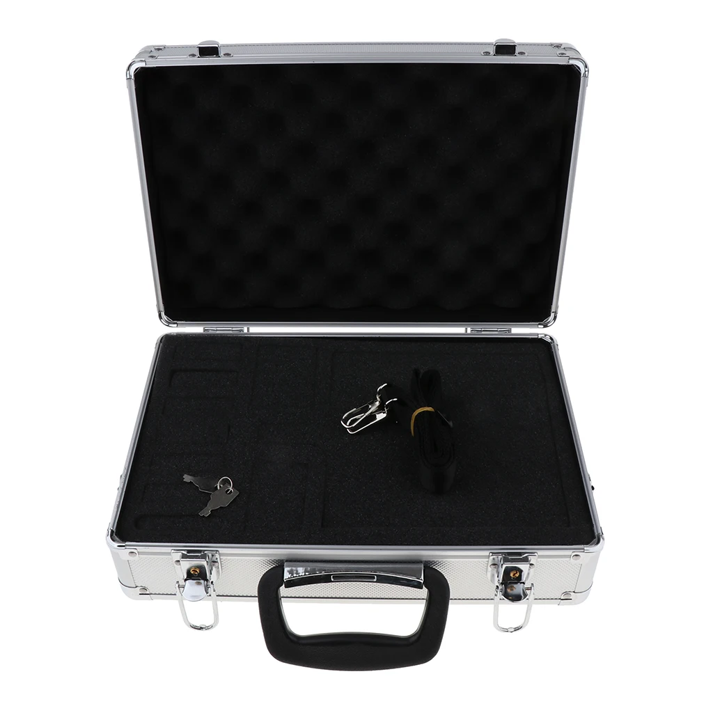 Aluminum Carrying Case for JR FUTABA  Transmitter Receiver Ect Storage Box , 35x23x12cm