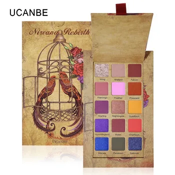 

15-color Eyeshadow Palette Long-lasting Waterproof Palette Long-lasting Cosmetic Smudge-proof Glitter Matte Eye Shadow H2