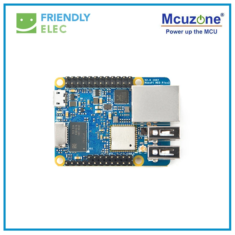 FriendlyELEC NanoPi-NEO Plus2 V2.0 1 ГБ DDR3 Оперативная память 8 Гб памяти на носителе eMMC Allwinner H5 64-разрядным четырёхъядерным высокопроизводительный Cortex A53
