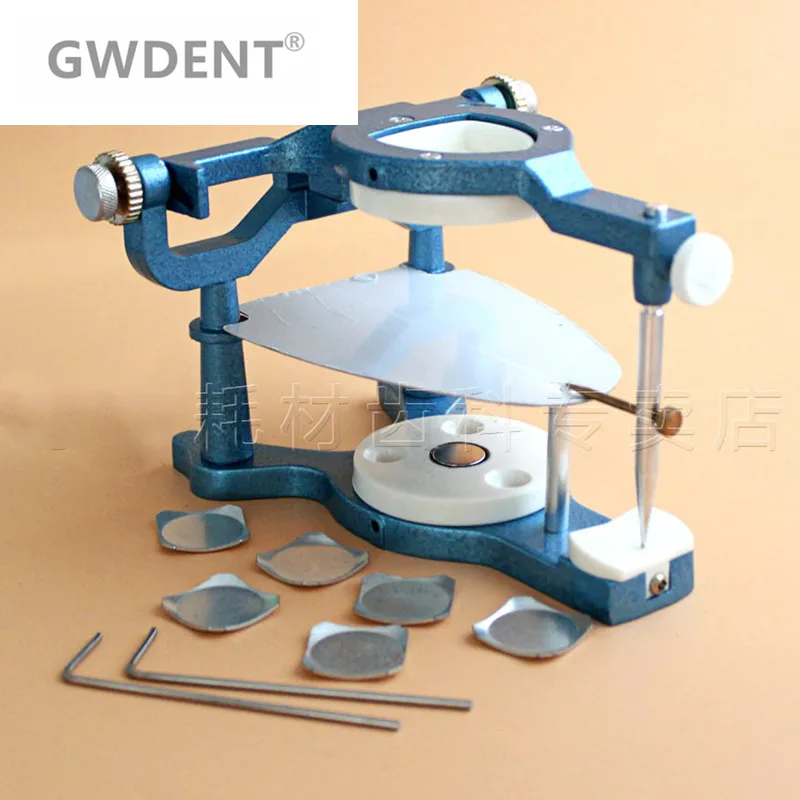 

1 Pieces Dental Laboratory Equipment Big Size Silvery Alloy Articulators Adjustable Denture Magnetic Anatomic Articulator
