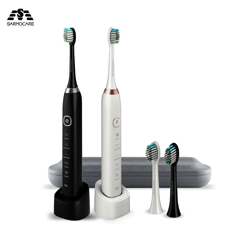 Sarmocare Adult Electric Toothbrush S100 S600 Ultrasonic Sonic toothbrush USB rechargeable battery IPX7 Waterproof Sarmocare Adult Electric Toothbrush S100 S600 Ultrasonic Sonic toothbrush USB rechargeable battery IPX7 Waterproof