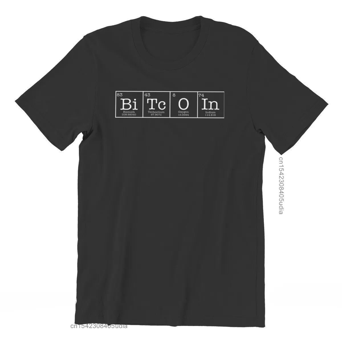 

Periodic Table Cryptocurrency Bitcoin Sign Art Satoshi Nakamoto T Shirt Vintage Cotton Graphic Tshirt Men Harajuku Streetwear