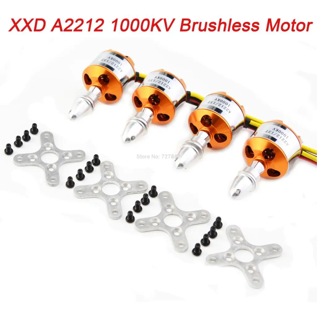 1 шт./2 шт./4 шт. XXD A2212 2212 1000KV бесщеточный двигатель для F450 S500 ротор мультикоптера и RC
