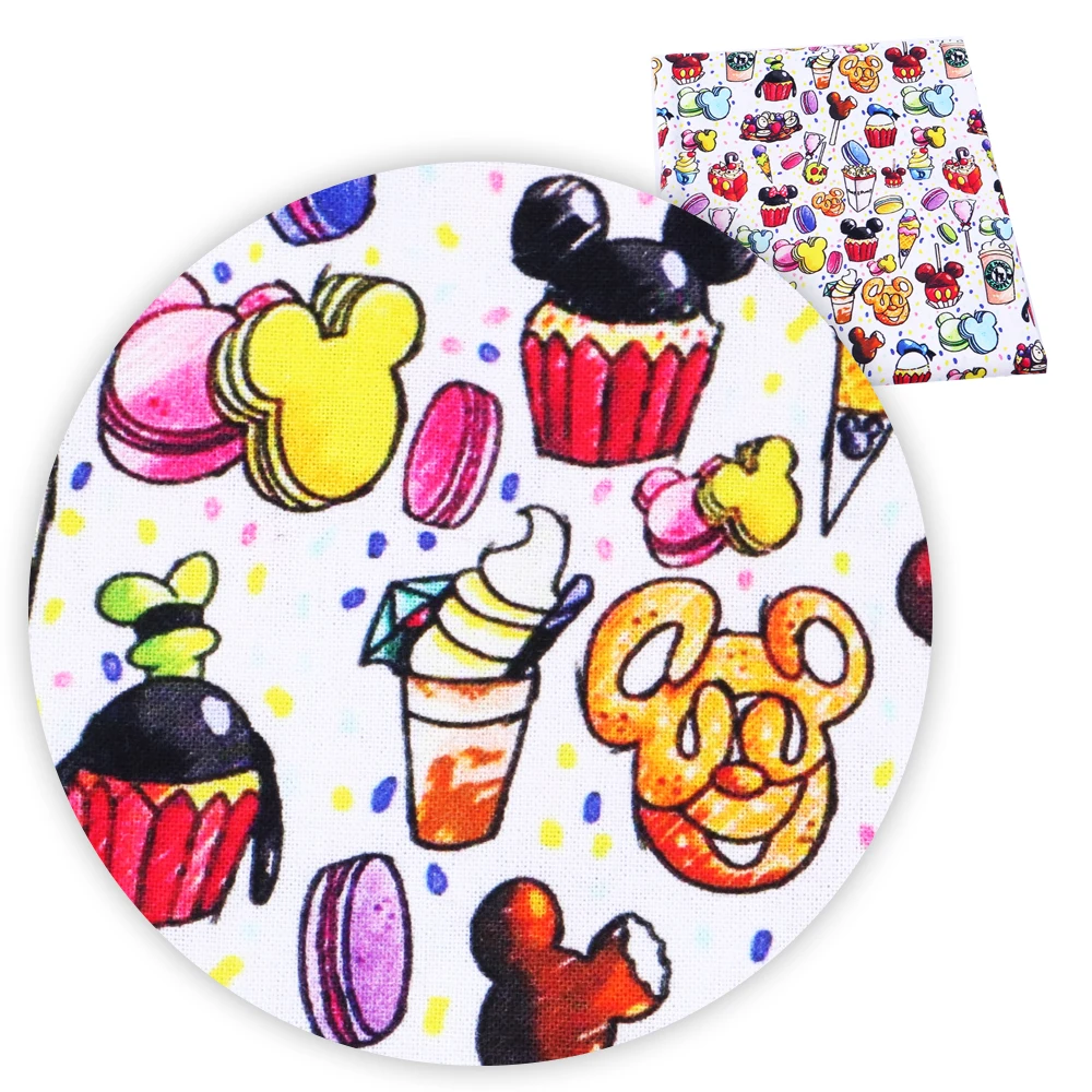 1067041001 50*145cm Valentines Holiday Pumpkin patchwork cotton fabric for Tissue Kids home textile for Sewing Tilda Doll,c5886 - Цвет: 1067041001
