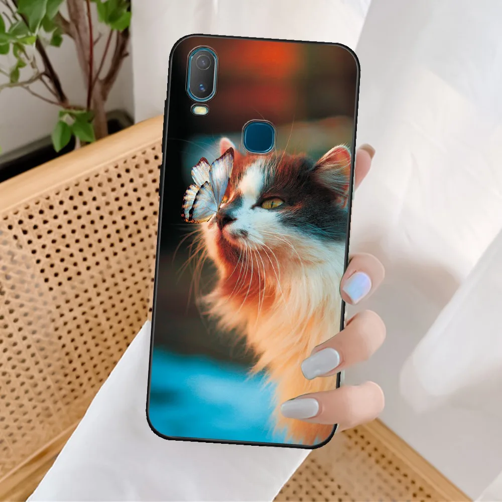 pouch mobile For Vivo 1906 Case Cover Silicone Soft Flowers Cute Cartoon Animal Phone Case for Vivo 1906 TPU Bumper for Vivo1906 6.35 inch mobile pouch waterproof Cases & Covers