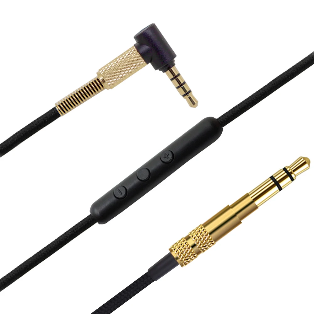 OFC Replacement Braided Cable Aux Cord For Denon AH-MM400 AH-MM300 AH-MM200 AH-NCW500 AH-D320 AH-D340 AH-D401 AH-D321 Headphones