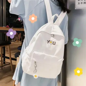 

Ins schoolbag female Korean high school students Canvas Backpack simple Sen Department ancient sense girl fashion brand Backpack