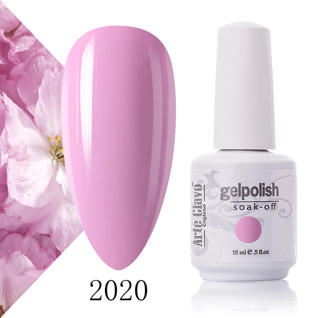 Arte Clavo 131 Colors Gel Polish Nail Gel Varnish Paint Semi Permanent Nails Art Gel Nail Polish For Manicure Top Coat Base Coat 2020