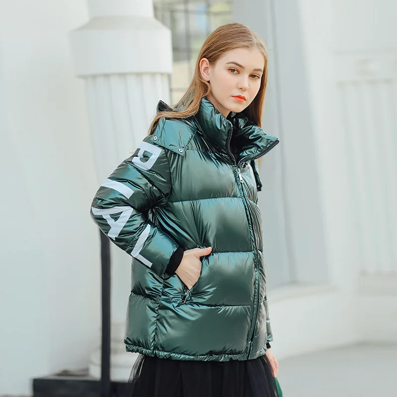 2019 Новое поступление модные короткие женские зимние куртки с
