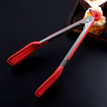 

Food Tong Made of Silica Gel 5 Pieces of Non-Stick Pan Special High Temperature Heat Resistant Food Clip Drop Shipping Shipping