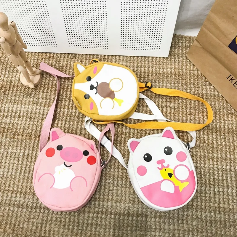 

Korean-style Mini Mobile Phone Bag Cartoon Canvas Bag INS Super Fire Students Shoulder Bag GIRL'S Bag WOMEN'S Single-shoulder Ba