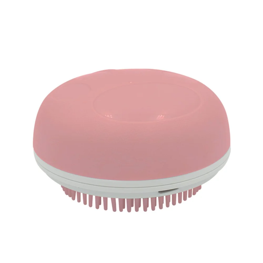 pink Многофункциональная Чистящая Щетка для домашнего животного кошка и собака универсальная кисть для очистки красивая щетка Abs Массажная щетка для ванны - Цвет: pink
