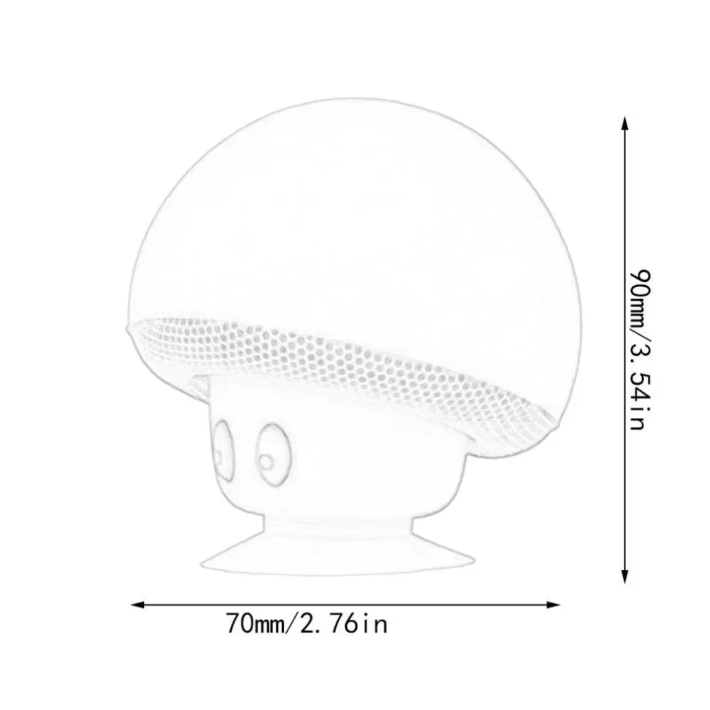 Беспроводной Bluetooth мини динамик гриб Водонепроницаемый всасывания Handfree держатель музыкальный плеер для Iphone Android