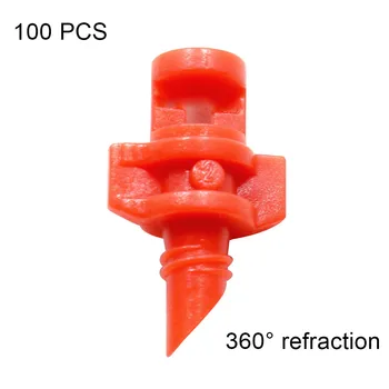 

100 Pcs Micro Sprayer Nozzles Replacement Jet Mister for Hydroponic Garden Plant Lawn Irrigation DNJ998