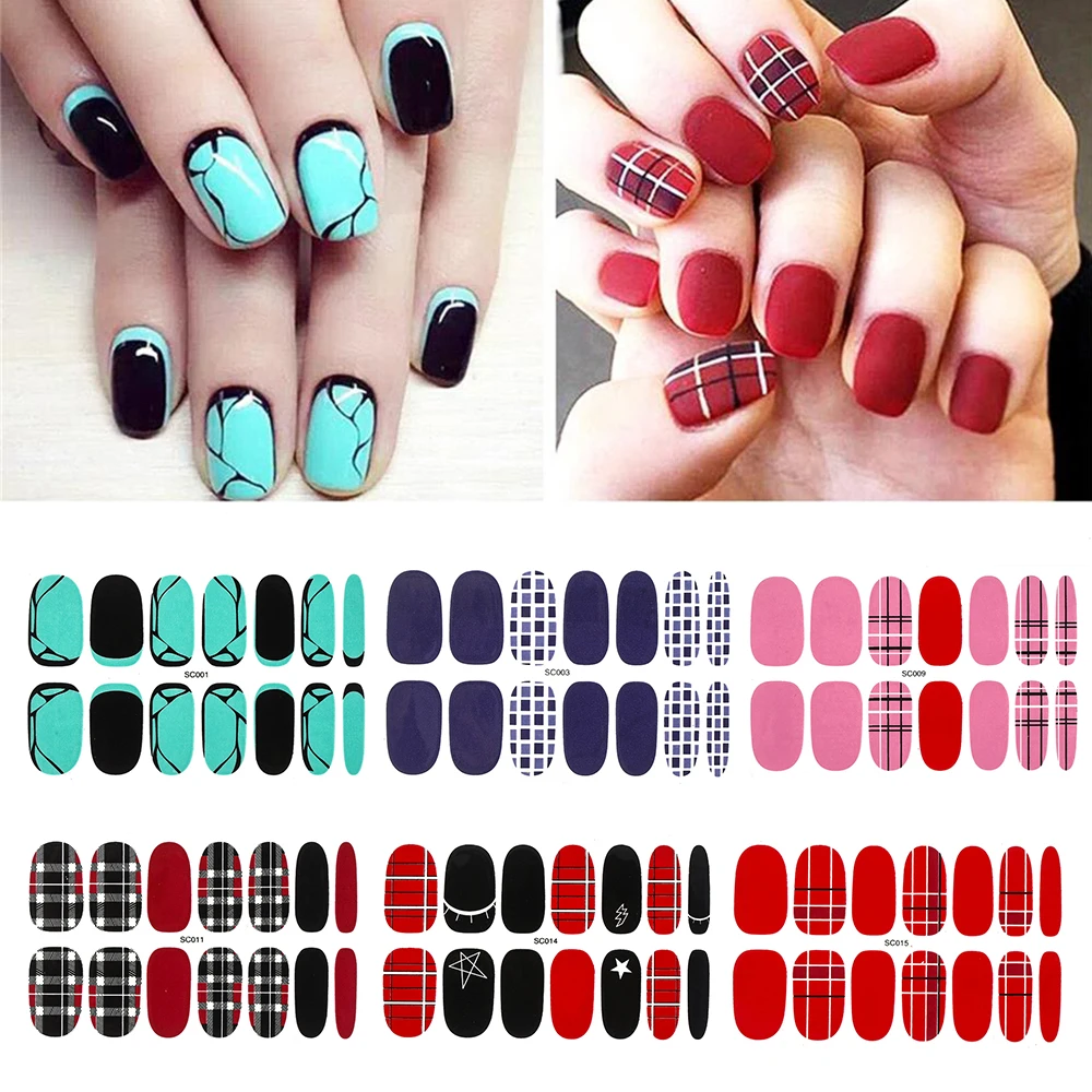 

Fashion Full Cover Nail Polish Wraps Adhesive Nail Stickers Nail Art Decorations Manicure Tools Environmental for Pregnant Woman