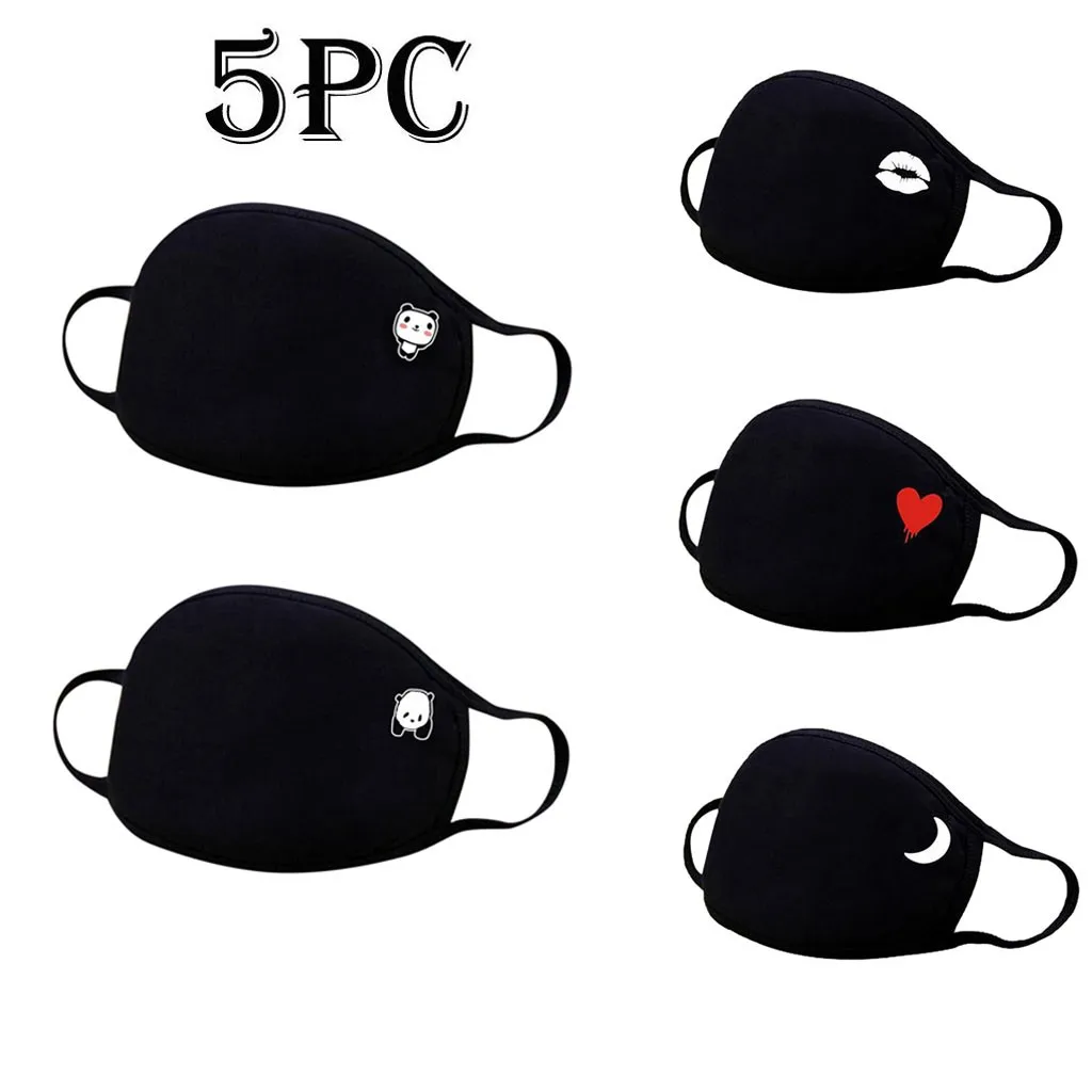 Universal Dust-Proof And Smog-Washable Mask Printed pattern Mouth Masks for Dust Protection Face Washable Earloop Mask#B50 | Дом и сад