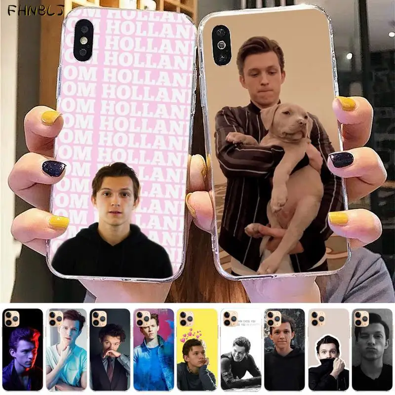 Мягкий чехол FHNBLJ Tom Holland для телефона iPhone 8 7 6 6S Plus X 5S SE 2020 XR 11 12 pro XS MAX|Бамперы| |